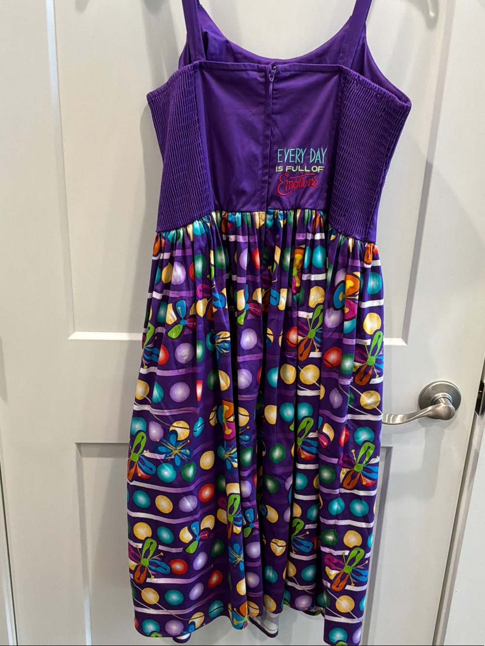 NWT The Dress Shop Disney Purple Floral Pixar Mini Dress M Collection Piece - Picture 2 of 13